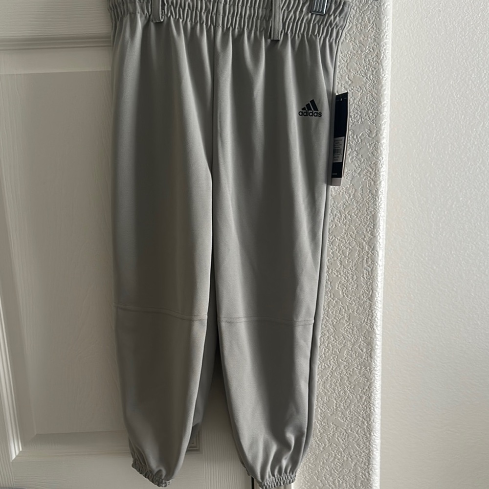 Adidas Kids Gray Baseball Pants